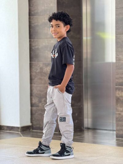 KRONNOS JOGGER GRIS CLARO NIÑO 1